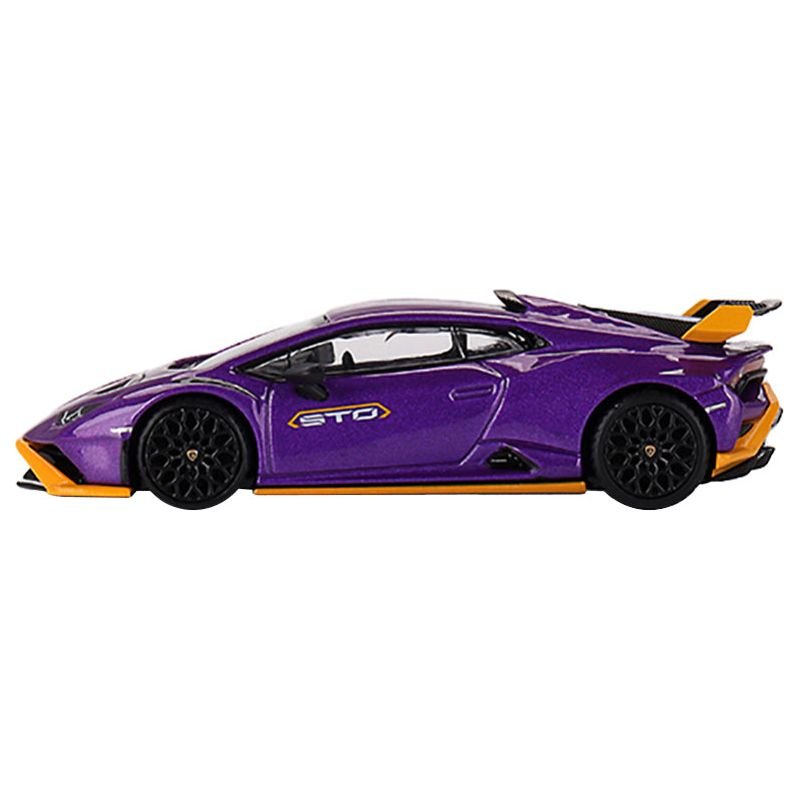 Lamborghini Huracan STO Viola Pasifae Purple Metallic Limited Edition 1/64 Diecast Model Car by Mini GT - Mini GT - ModelCars.com