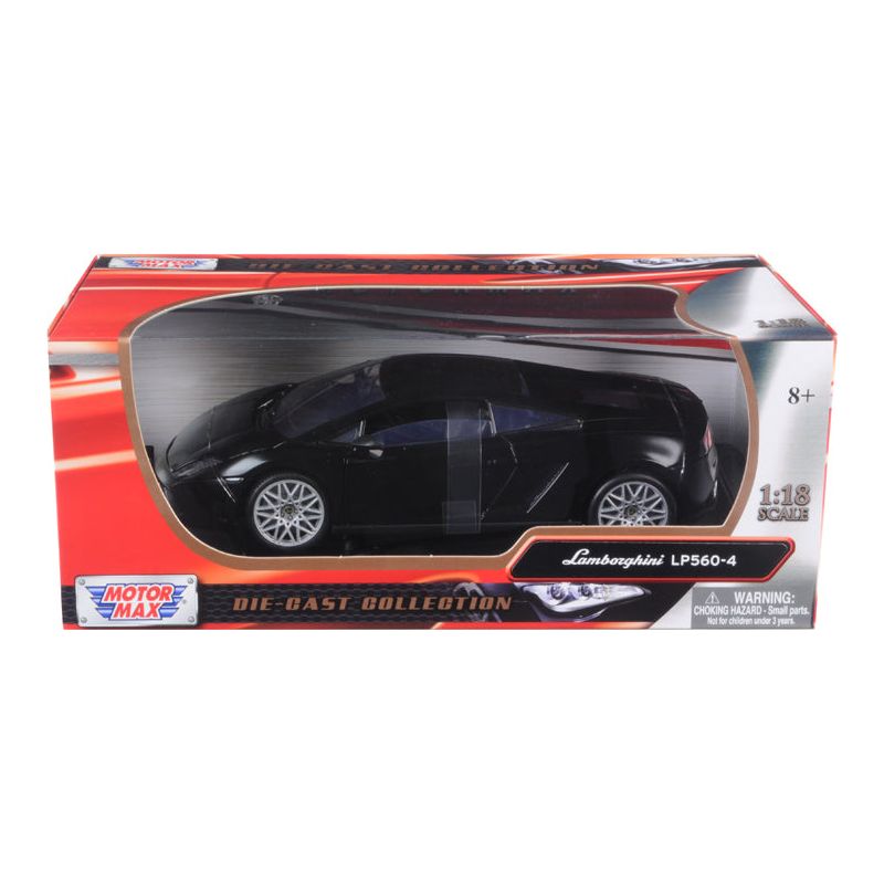 Lamborghini LP 560 - 4 Black 1/18 Diecast Car Model by Motormax - Motormax - ModelCars.com