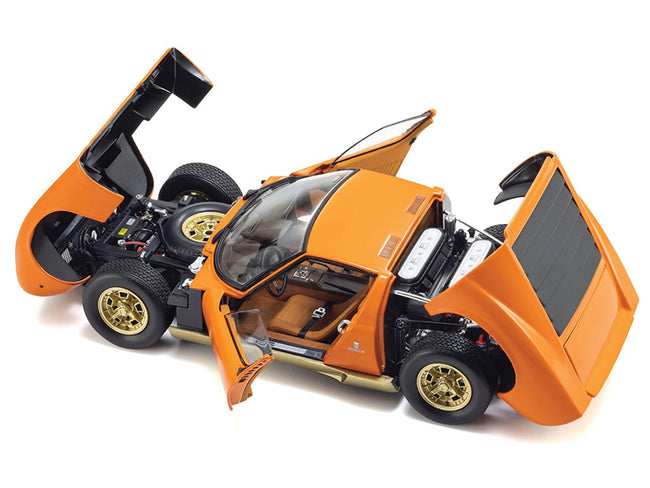 Lamborghini Miura P 400 Orange 1/18 Diecast Model Car by Kyosho-Kyosho-ModelCars.com