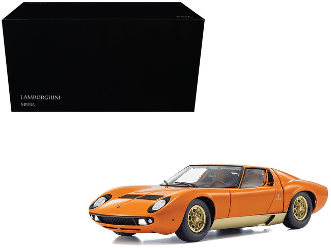 Lamborghini Miura P 400 Orange 1/18 Diecast Model Car by Kyosho-Kyosho-ModelCars.com