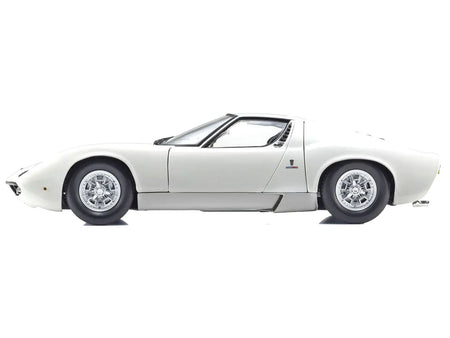 Lamborghini Miura P 400 White 1/18 Diecast Model Car by Kyosho-Kyosho-ModelCars.com