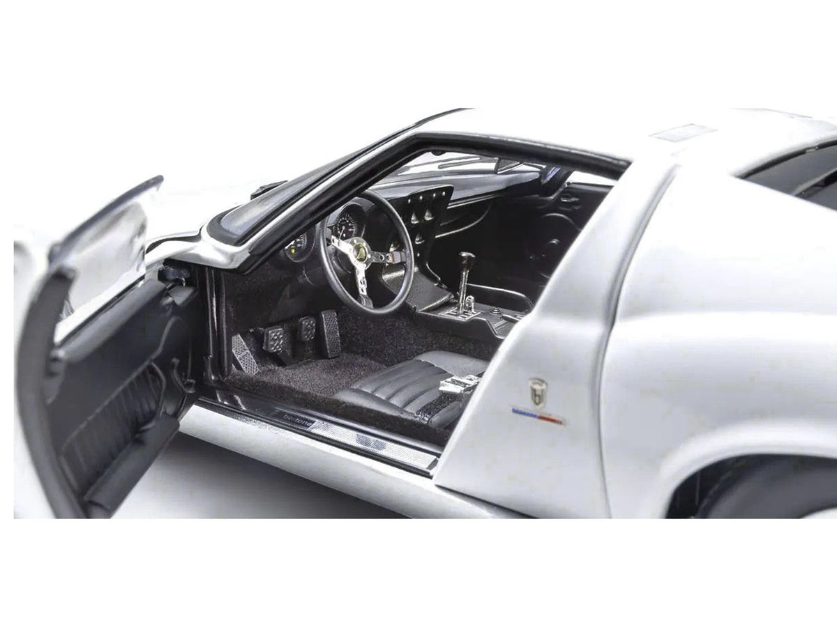 Lamborghini Miura P 400 White 1/18 Diecast Model Car by Kyosho-Kyosho-ModelCars.com