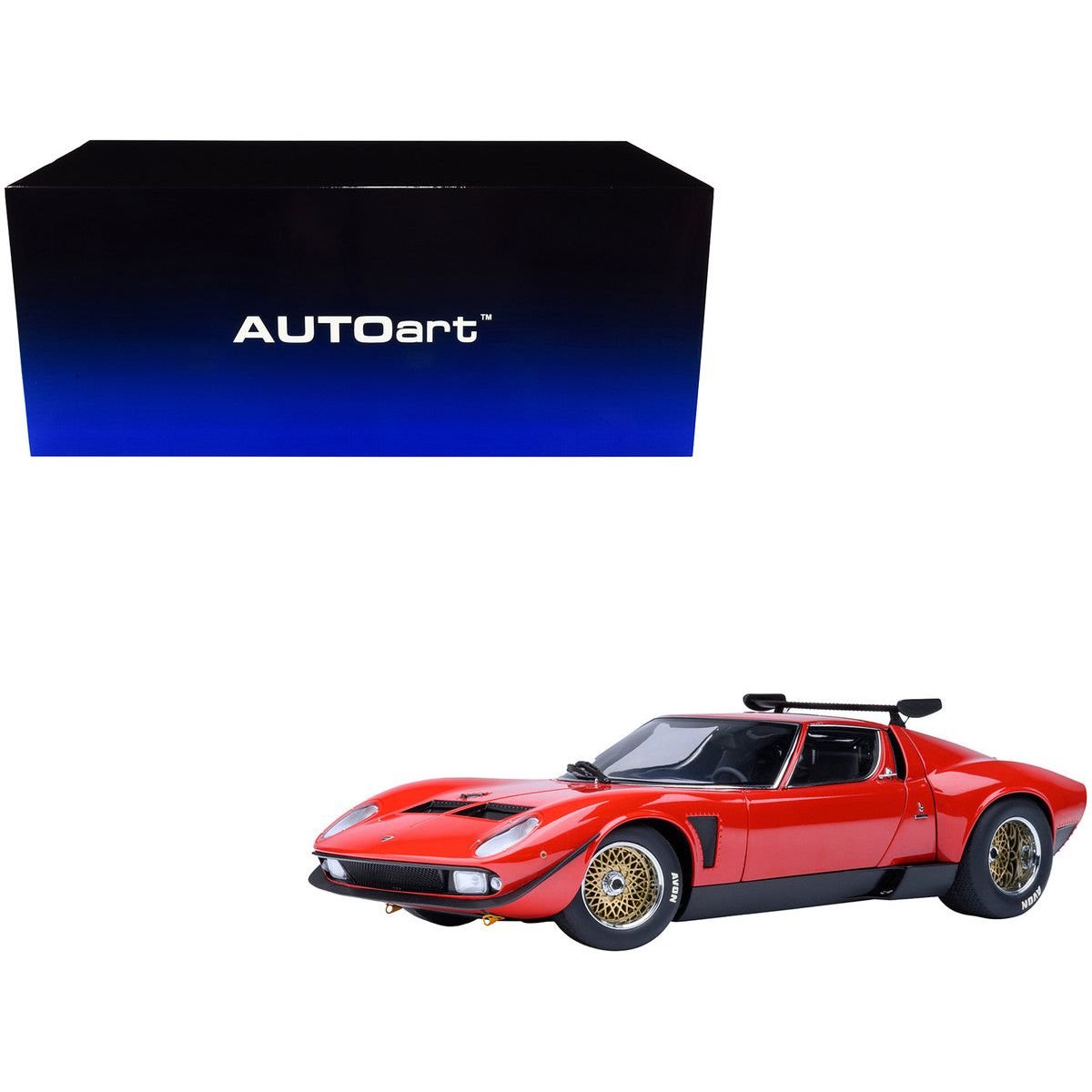 Lamborghini Miura SVR Jota Red 1/18 Model Car by Autoart - Autoart - ModelCars.com