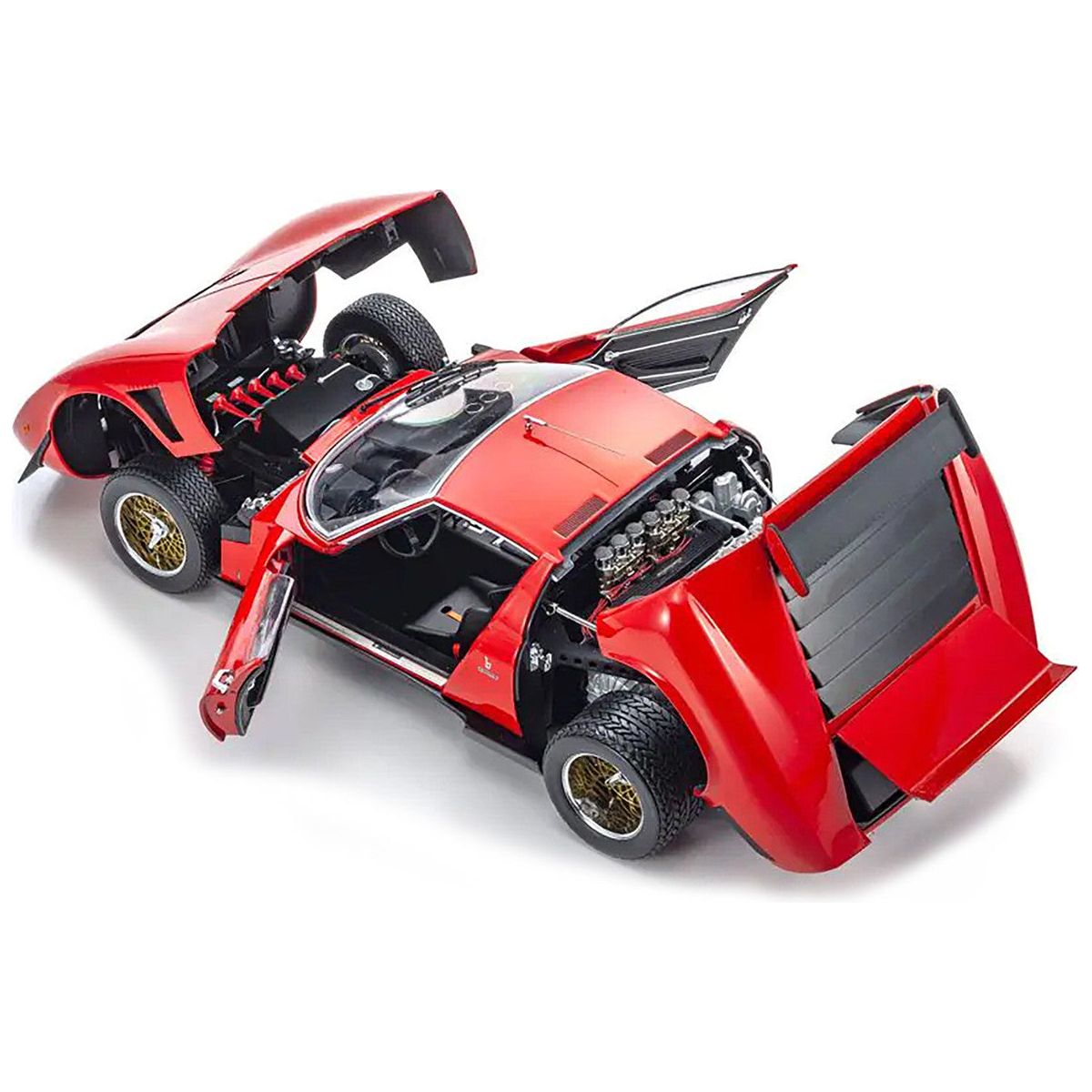 Lamborghini Miura SVR Red 1/12 Diecast Model Car by Kyosho - Kyosho - ModelCars.com