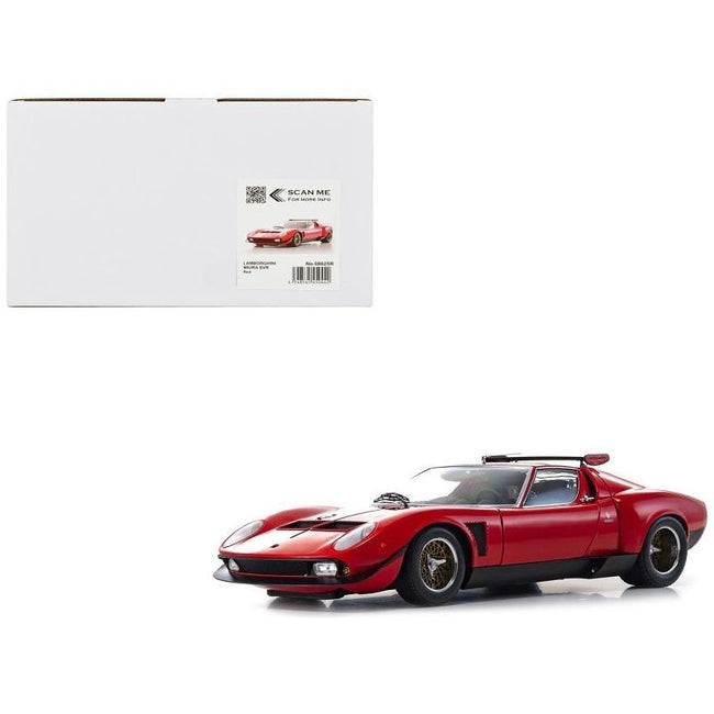 Lamborghini Miura SVR Red 1/12 Diecast Model Car by Kyosho-Kyosho-ModelCars.com