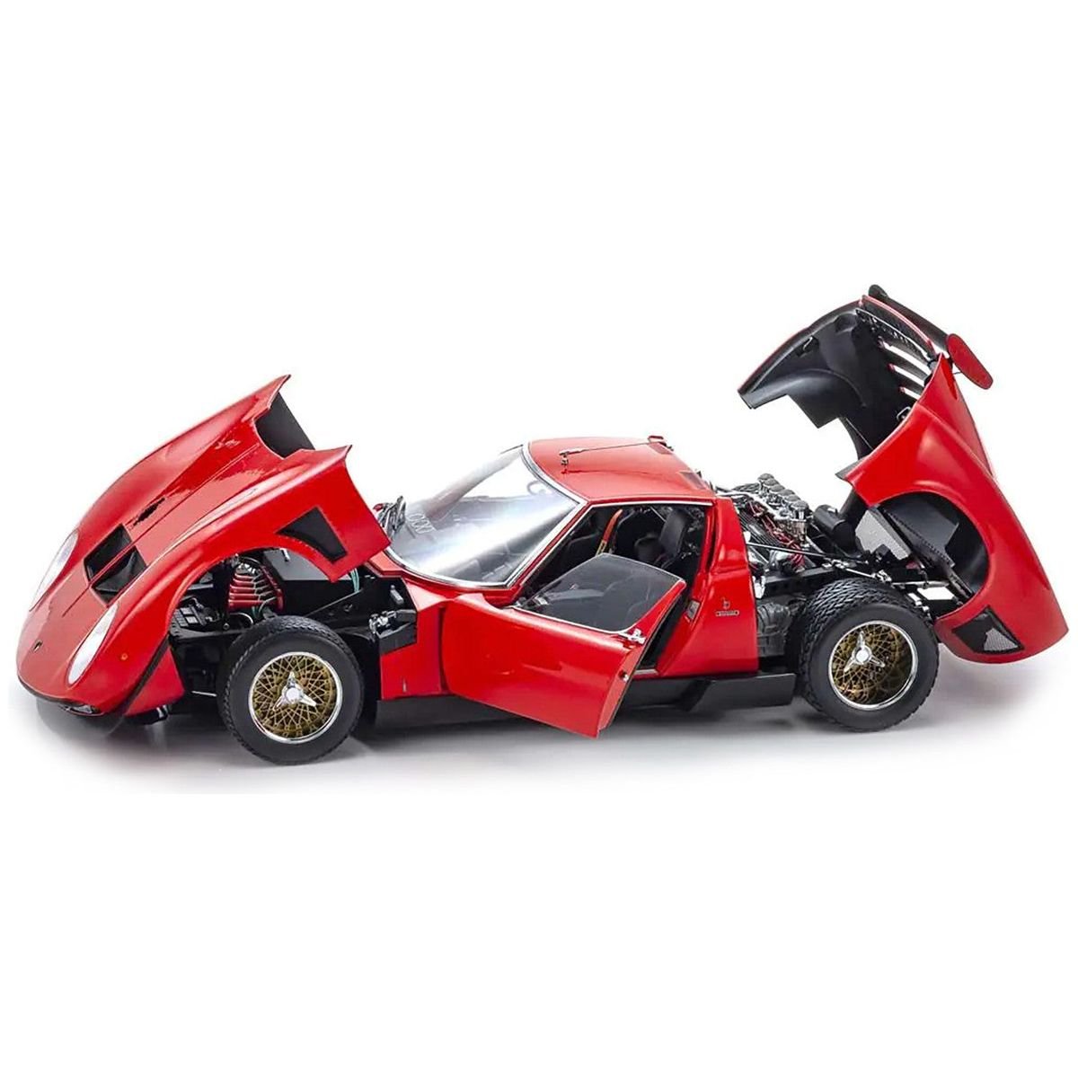 Lamborghini Miura SVR Red 1/12 Diecast Model Car by Kyosho - Kyosho - ModelCars.com