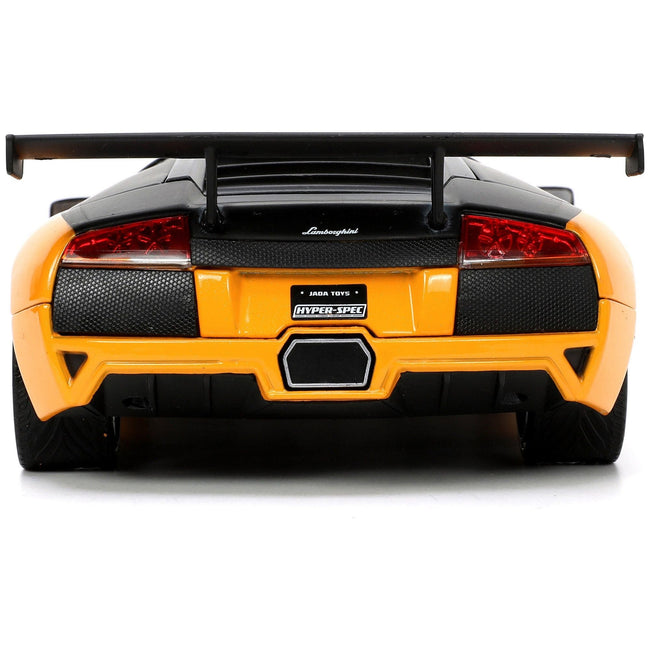 Lamborghini Murcielago LP 640 Yellow Metallic and Matt Black "Hyper - Spec" Series 1/24 Diecast Model Car by Jada - Jada - ModelCars.com