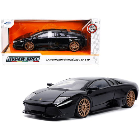 Lamborghini Murcielago LP640 Black with Copper Wheels "Hyper-Spec" Series 1/24 Diecast Model Car by Jada-Jada-ModelCars.com