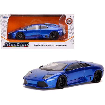 Lamborghini Murcielago LP640 Candy Blue "Hyper - Spec" 1/24 Diecast Model Car by Jada - Jada - ModelCars.com