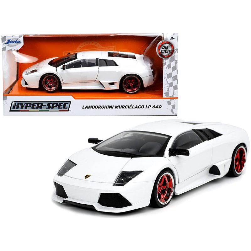 Lamborghini Murcielago LP640 White "Hyper - Spec" 1/24 Diecast Model Car by Jada - Jada - ModelCars.com