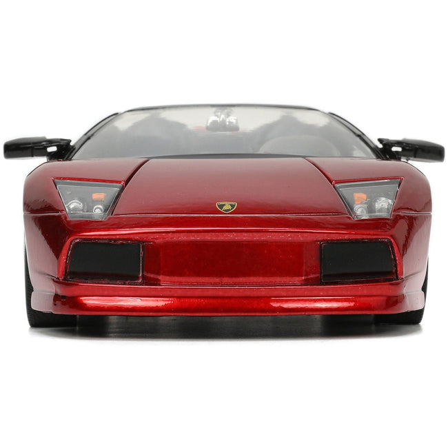 Lamborghini Murcielago Roadster Red Metallic "Hyper - Spec" Series 1/24 Diecast Model Car by Jada - Jada - ModelCars.com