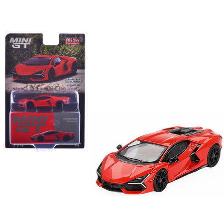 Lamborghini Revuelto Arancio Dac Lucido Orange Limited Edition to 7680 pieces Worldwide 1/64 Diecast Model Car by Mini GT-Mini GT-ModelCars.com