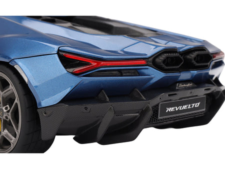 Lamborghini Revuelto Blu Eleos Blue Metallic 1/18 Model Car by Top Speed-Top Speed-ModelCars.com