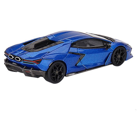 Lamborghini Revuelto Blu Eleos Blue Metallic Limited Edition to 8400 pieces Worldwide 1/64 Diecast Model Car by Mini GT - Mini GT - ModelCars.com