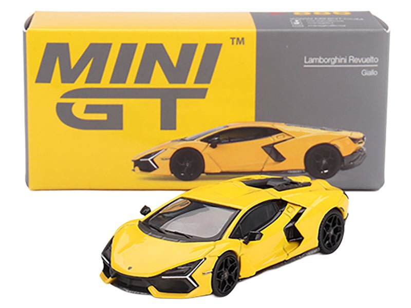 Lamborghini Revuelto Giallo (Yellow) Limited Edition 1/64 Diecast Model Car by Mini GT-Mini GT-ModelCars.com