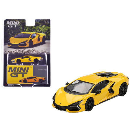 Lamborghini Revuelto Giallo (Yellow) Limited Edition 1/64 Diecast Model Car by Mini GT-Mini GT-ModelCars.com