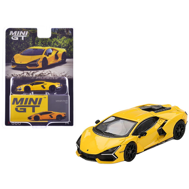 Lamborghini Revuelto Giallo (Yellow) Limited Edition 1/64 Diecast Model Car by Mini GT-Mini GT-ModelCars.com