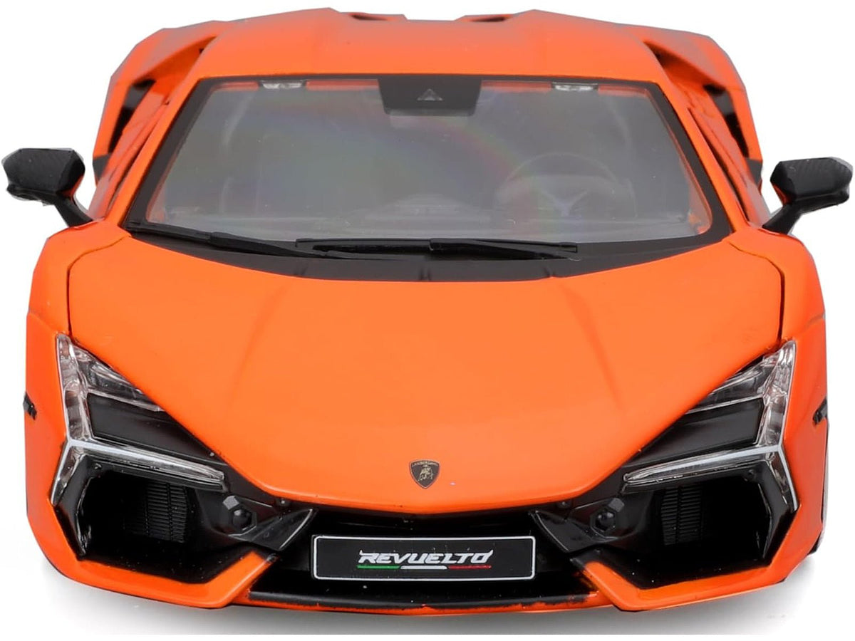 Lamborghini Revuelto Orange "Italian Design" Series 1/24 Diecast Model Car by Bburago-Bburago-ModelCars.com