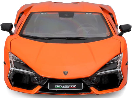 Lamborghini Revuelto Orange "Italian Design" Series 1/24 Diecast Model Car by Bburago-Bburago-ModelCars.com