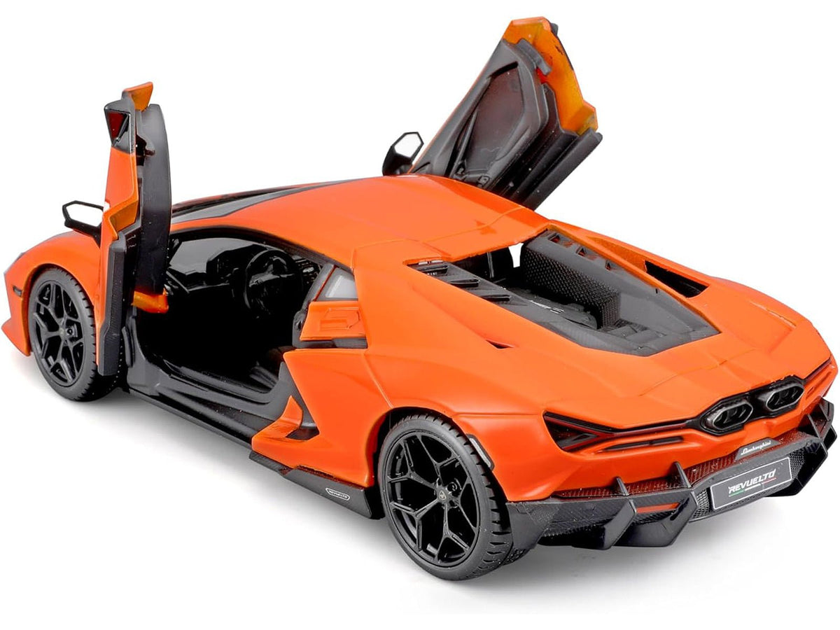 Lamborghini Revuelto Orange "Italian Design" Series 1/24 Diecast Model Car by Bburago-Bburago-ModelCars.com