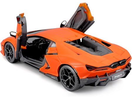 Lamborghini Revuelto Orange "Italian Design" Series 1/24 Diecast Model Car by Bburago-Bburago-ModelCars.com