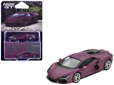 Lamborghini Revuelto Viola 30th Matt Purple Metallic Limited Edition 1/64 Diecast Model Car by Mini GT-Mini GT-ModelCars.com