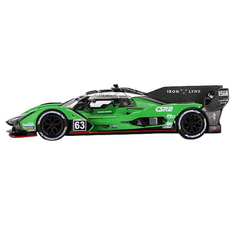 Lamborghini SC63 63 Matteo Cairoli - Andrea Caldarelli - Romain Grosjean "Iron Lynx" IMSA "12 Hours of Sebring" (2024) Limited Edition 1/64 Diecast Model Car by Mini GT - Mini GT - ModelCars.com
