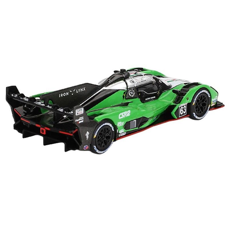 Lamborghini SC63 #63 Matteo Cairoli - Andrea Caldarelli - Romain Grosjean "Iron Lynx" IMSA "12 Hours of Sebring" (2024) Limited Edition 1/64 Diecast Model Car by Mini GT-Mini GT-ModelCars.com