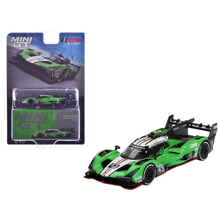 Lamborghini SC63 63 Matteo Cairoli - Andrea Caldarelli - Romain Grosjean "Iron Lynx" IMSA "12 Hours of Sebring" (2024) Limited Edition 1/64 Diecast Model Car by Mini GT - Mini GT - ModelCars.com
