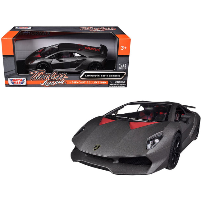 Lamborghini Sesto Elemento Carbon 1/24 Diecast Car Model by Motormax-Motormax-ModelCars.com