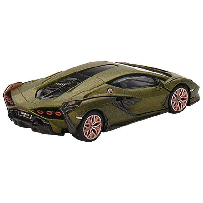 Lamborghini Sian FKP 37 "Presentation Edition" Matt Green Metallic Limited Edition to 4800 pieces Worldwide 1/64 Diecast Model Car by True Scale Miniatures - True Scale Miniatures - ModelCars.com