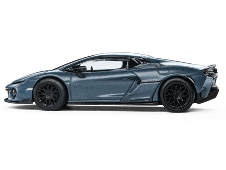 Lamborghini Temerario Matt Blue Metallic 1/64 Diecast Model Car by Trends Hobby-Trends Hobby-ModelCars.com