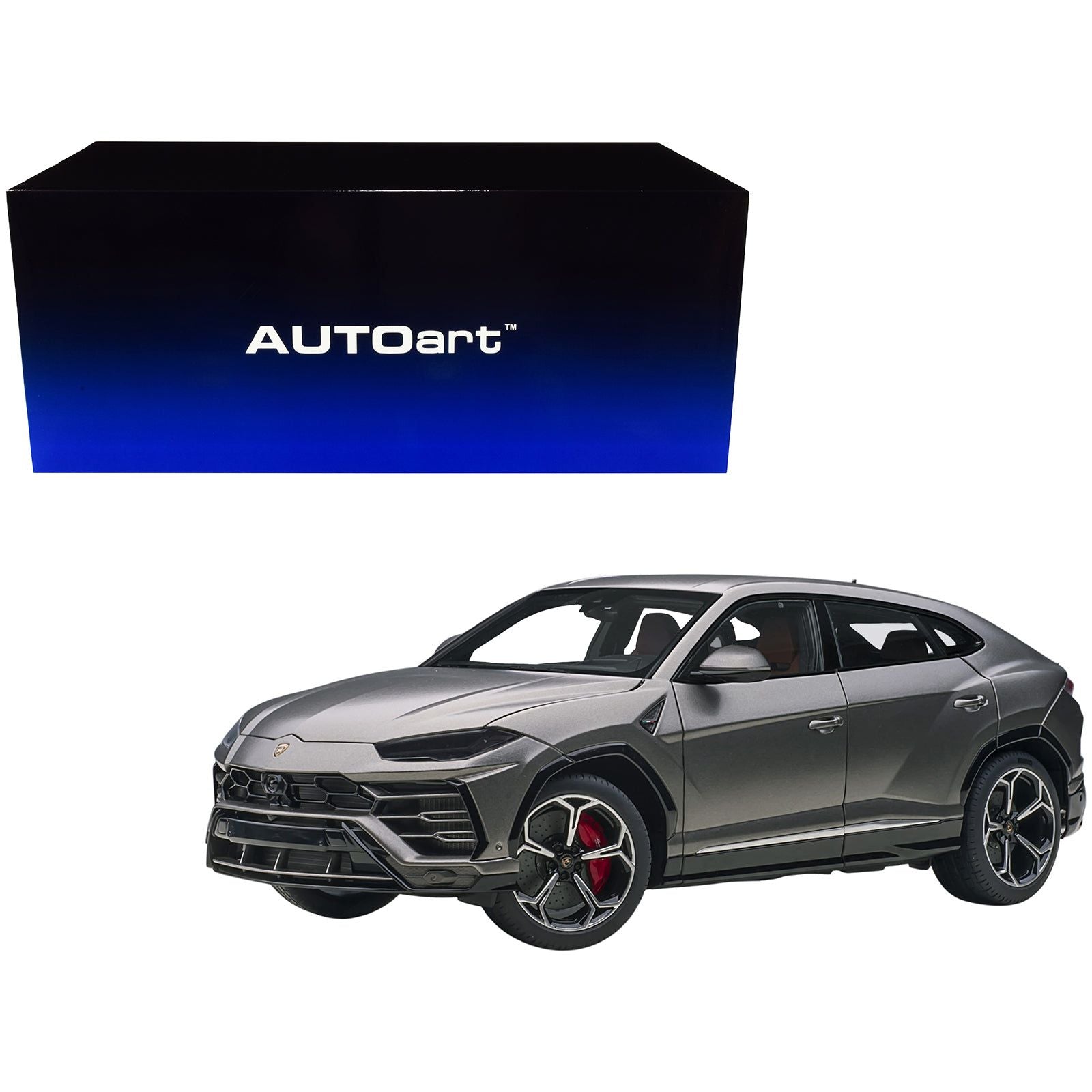 Lamborghini Urus Grigio Lynx Gray Metallic 1/18 Model Car by Autoart - Autoart - ModelCars.com
