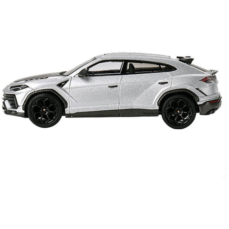 Lamborghini Urus Performante Grigio Nimbus Gray Metallic with Carbon Hood Limited Edition to 5400 pieces Worldwide 1/64 Diecast Model Car by Mini GT - Mini GT - ModelCars.com