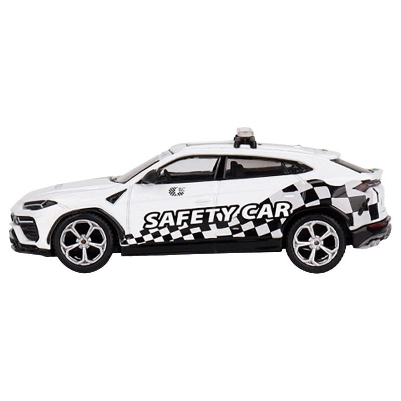 Lamborghini Urus White with Graphics "2022 Macau GP Official Safety Car" Limited Edition to 3000 pieces Worldwide 1/64 Diecast Model Car by Mini GT - Mini GT - ModelCars.com