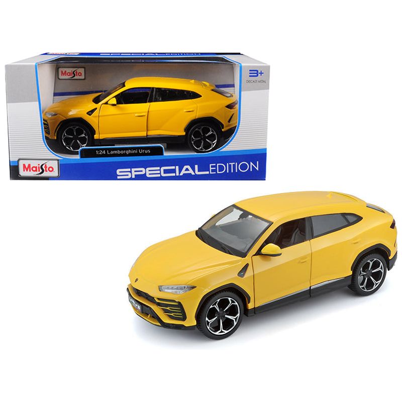 Lamborghini Urus Yellow 1/24 Diecast Model Car by Maisto - Maisto - ModelCars.com