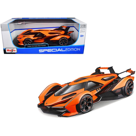 Lamborghini V12 Vision Gran Turismo Orange Metallic "Special Edition" 1/18 Diecast Model Car by Maisto - Maisto - ModelCars.com