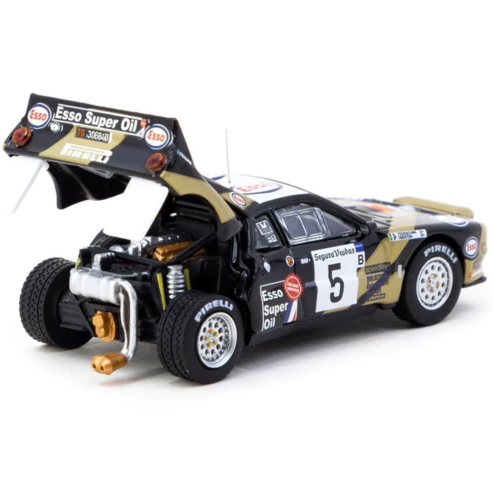Lancia 037 Rally #5 Fabrizio Tabaton - Luciano Tedeschini Winner "Rally Catalunya" (1985) "Hobby64+" Series 1/64 Diecast Model Car by Tarmac Works-Tarmac Works-ModelCars.com