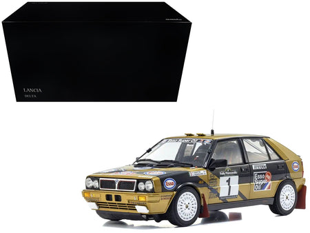 Lancia Delta HF 4WD #1 Fabrizio Tabaton - Luciano Tedeschini Winner "Rally Piancavallo" (1987) 1/18 Diecast Model Car by Kyosho-Kyosho-ModelCars.com