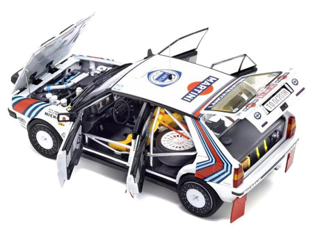 Lancia Delta HF 4WD #3 Bruno Saby - Jean-Francois Fauchille "Martini Racing" Winner "Rally Monte Carlo" (1988) 1/18 Diecast Model Car by Kyosho-Kyosho-ModelCars.com