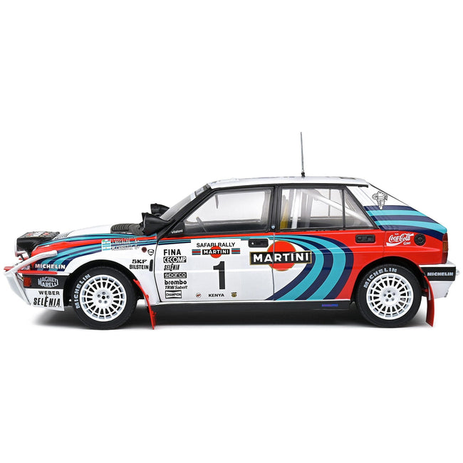Lancia Delta HF Integrale 1 Jorge Recalde - Martin Christie 3rd Place "Safari Rallye Kenya" (1991) "Competition" Series 1/18 Diecast Model Car by Solido - Solido - ModelCars.com