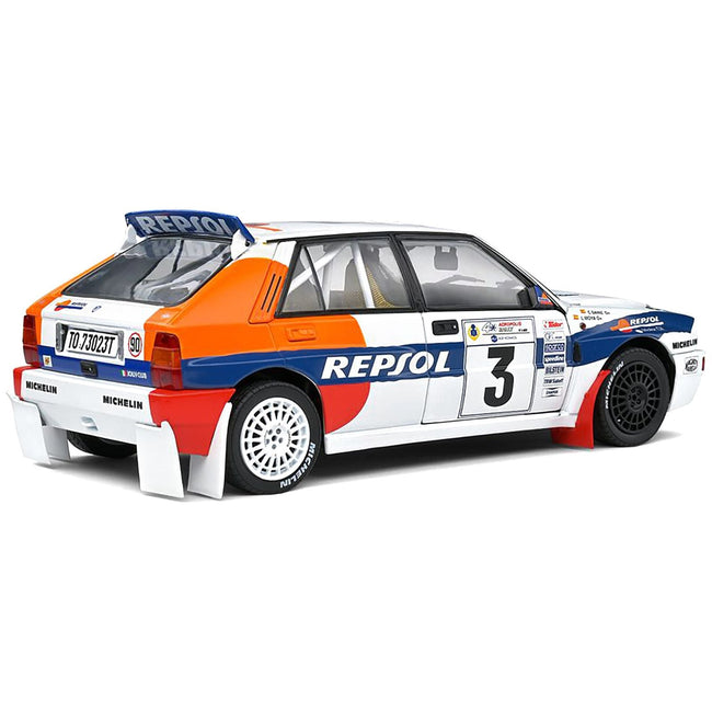 Lancia Delta HF Integrale 3 Carlos Sainz - Luis Moya "Acropolis Rally" (1993) "Competition" Series 1/18 Diecast Model Car by Solido - Solido - ModelCars.com