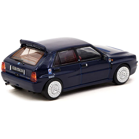 Lancia Delta HF Integrale "Club Italia" Dark Blue with Red Interior "Road64" Series 1/64 Diecast Model Car by Tarmac Works - Tarmac Works - ModelCars.com