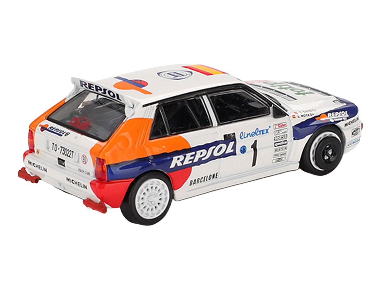 Lancia Delta HF Integrale Evoluzione #1 Carlos Sainz - Luis Moya "Rallye Monte-Carlo" (1993) Limited Edition 1/64 Diecast Model Car by Mini GT-Mini GT-ModelCars.com