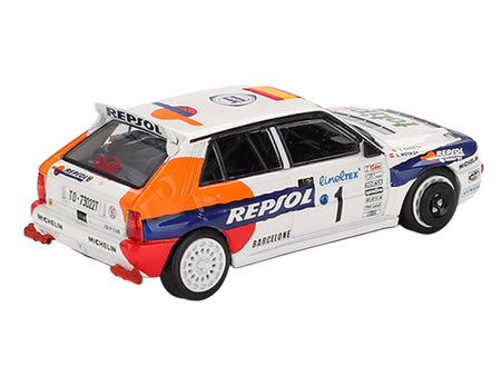 Lancia Delta HF Integrale Evoluzione #1 Carlos Sainz - Luis Moya "Rallye Monte-Carlo" (1993) Limited Edition 1/64 Diecast Model Car by Mini GT-Mini GT-ModelCars.com