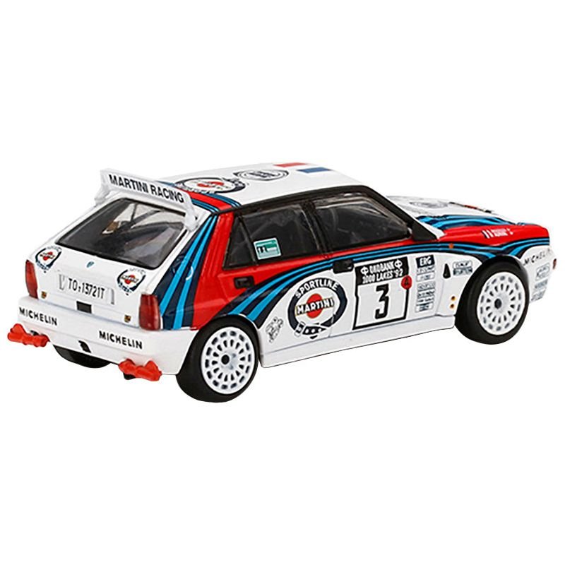 Lancia Delta HF Integrale Evoluzione 3 Didier Auriol - Bernard Occelli Winner "Rally 1000 Lakes" (1992) 1/64 Diecast Model Car by Mini GT - Mini GT - ModelCars.com