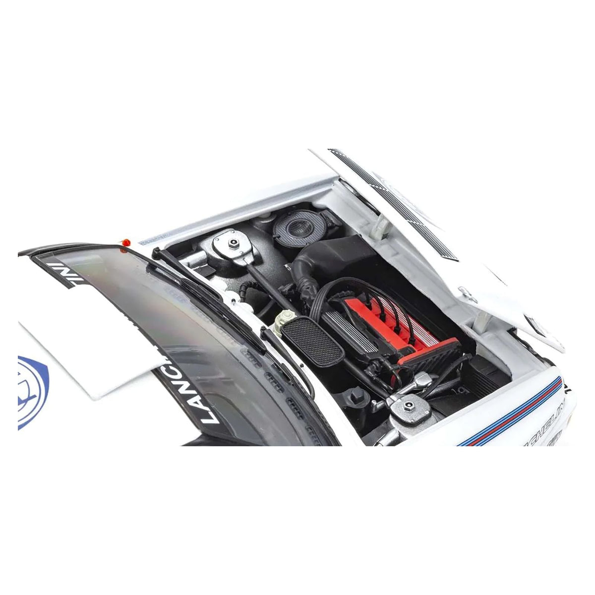 Lancia Delta HF Integrale Evoluzione Test Car White "Martini Racing" 1/18 Diecast Model Car by Kyosho-Kyosho-ModelCars.com