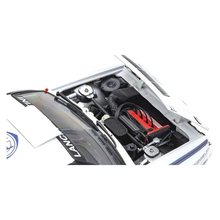 Lancia Delta HF Integrale Evoluzione Test Car White "Martini Racing" 1/18 Diecast Model Car by Kyosho-Kyosho-ModelCars.com