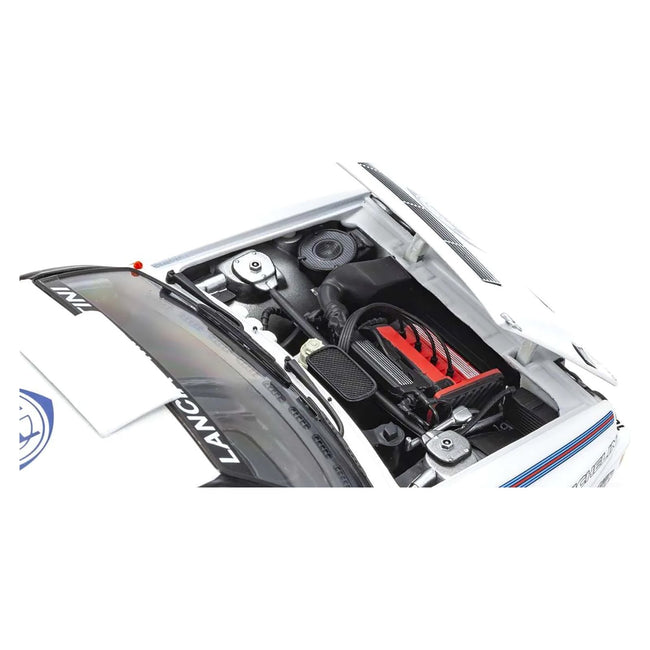 Lancia Delta HF Integrale Evoluzione Test Car White "Martini Racing" 1/18 Diecast Model Car by Kyosho-Kyosho-ModelCars.com