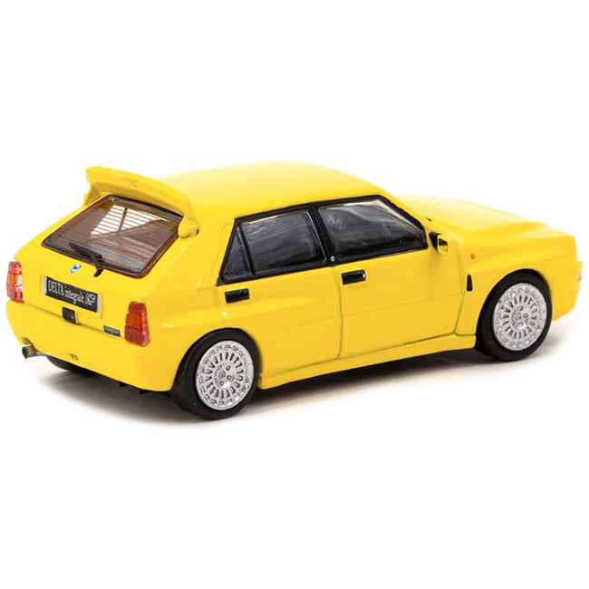 Lancia Delta HF Integrale Giallo Ginestra Yellow "Road64" Series 1/64 Diecast Model Car by Tarmac Works - Tarmac Works - ModelCars.com